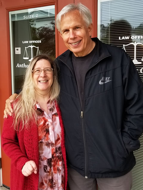 Tony Otto with his assistant for nearly 29 years, Karen Alfano